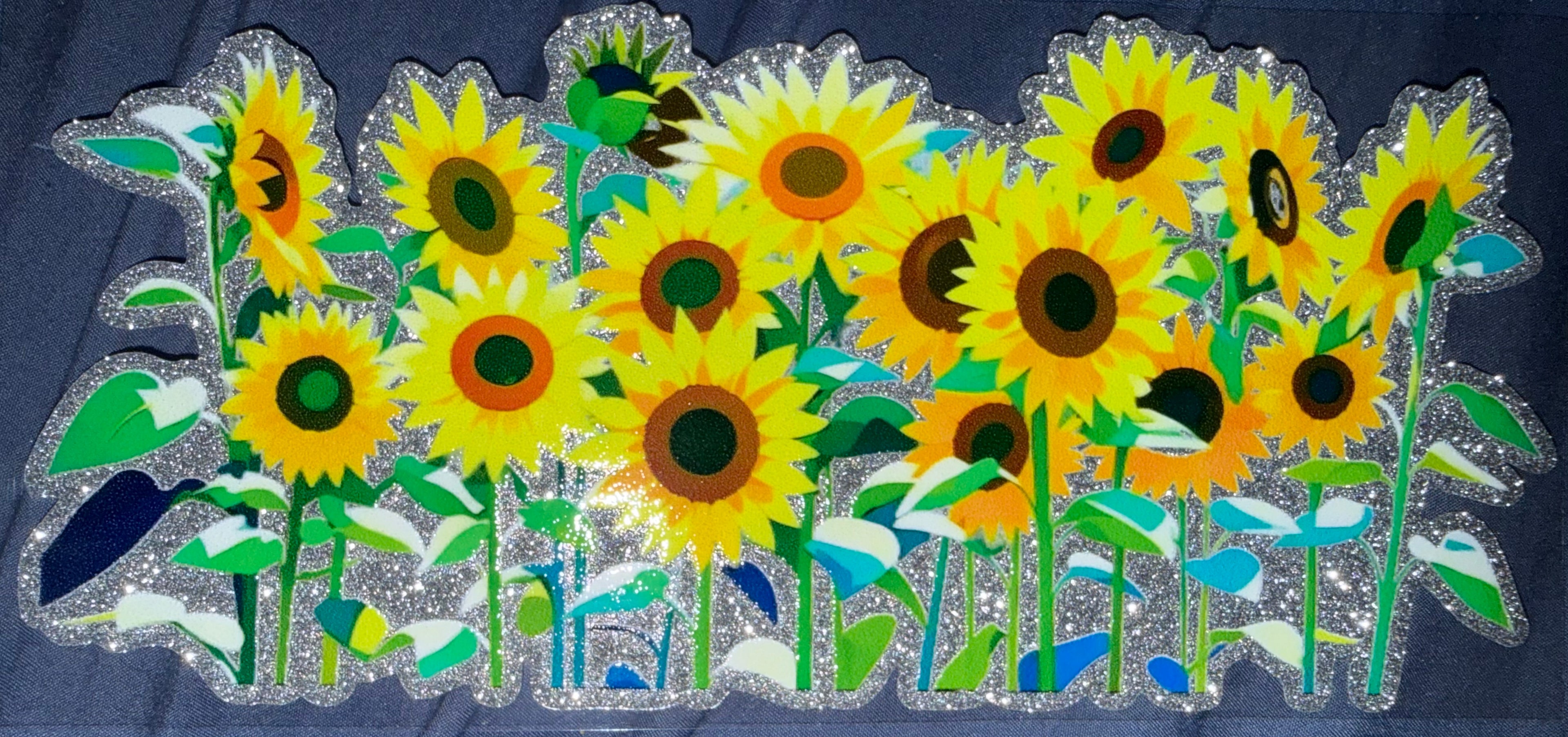 Glitter sunflower