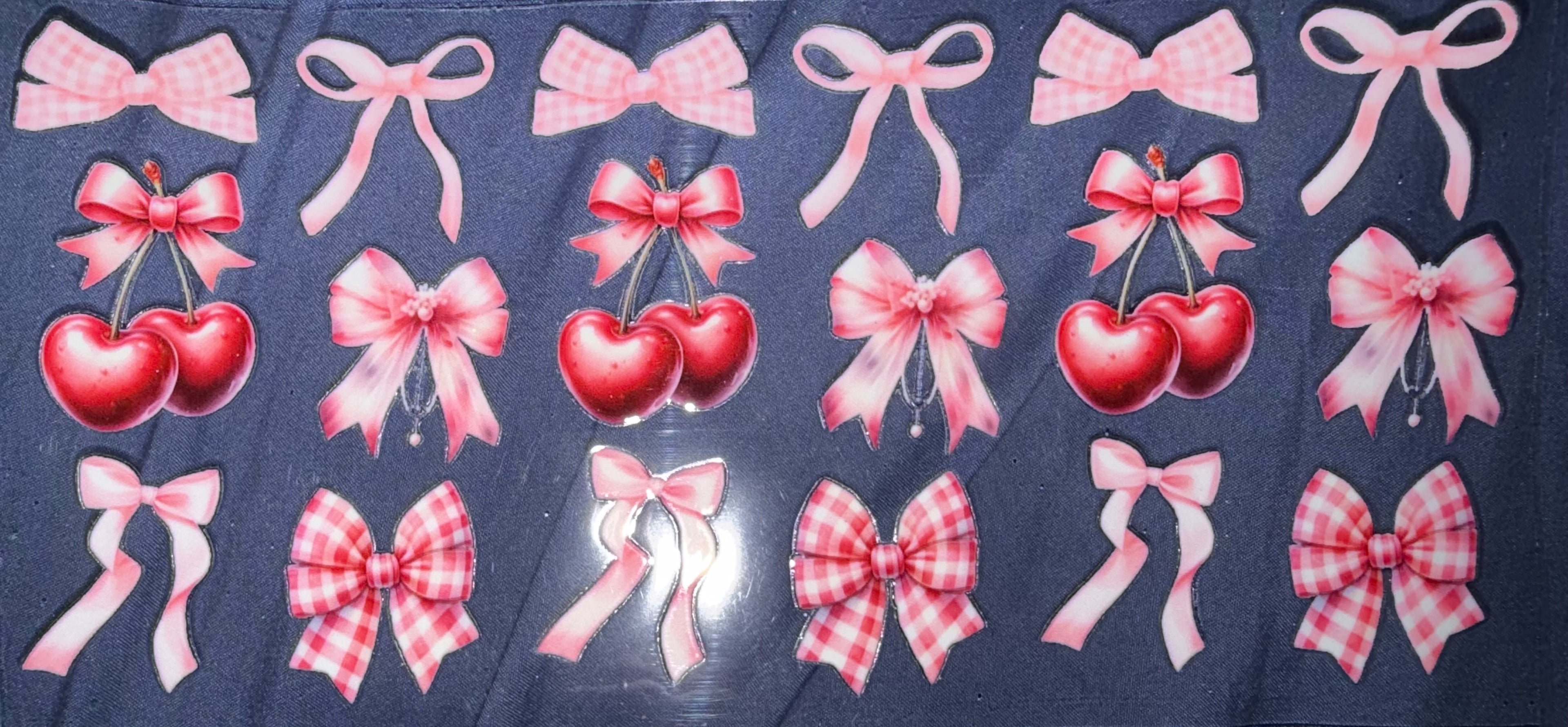 Bows and cherries